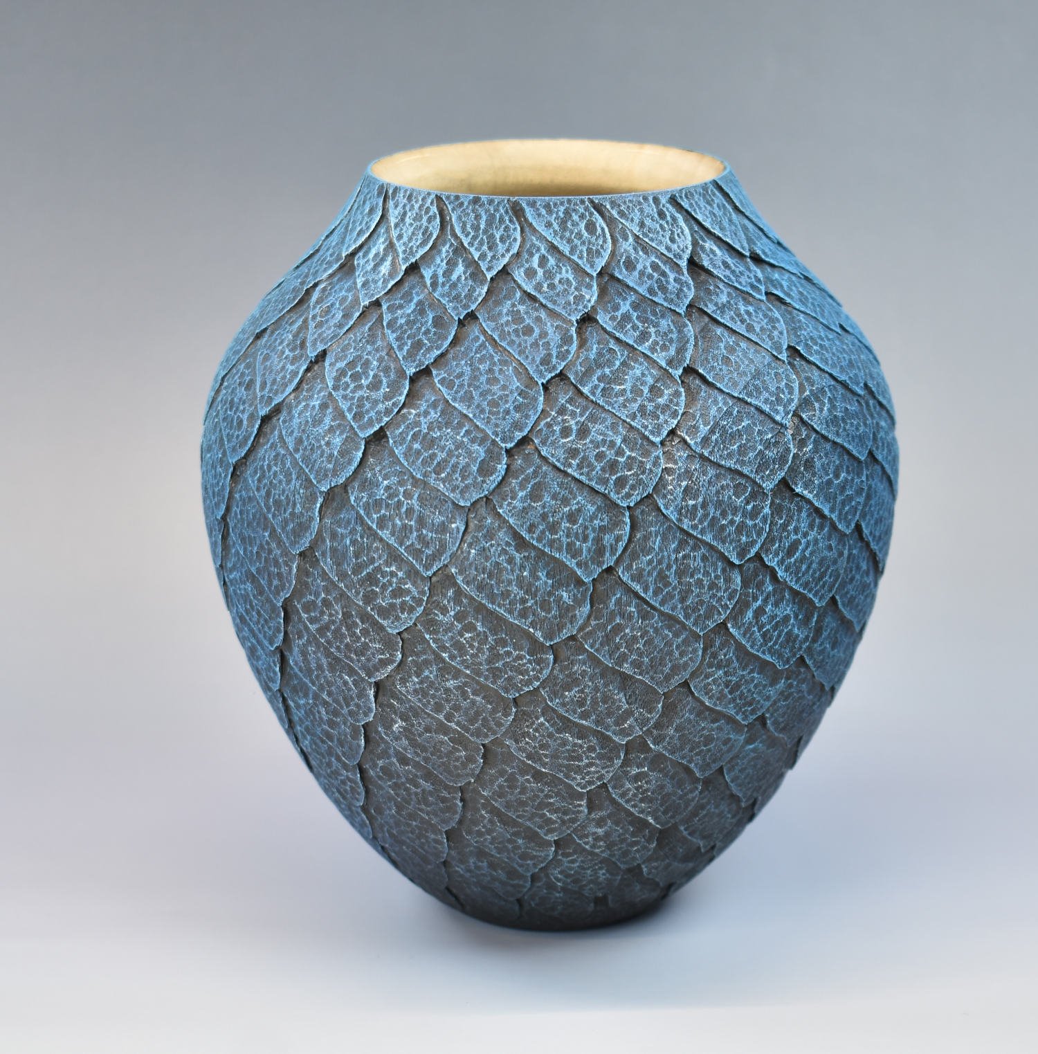 Blue dragon scale vessel