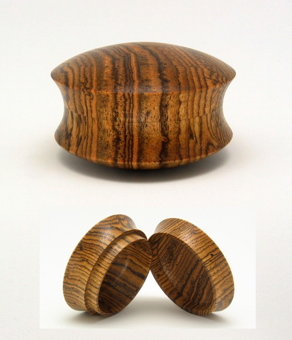 Bocote clamshell box...