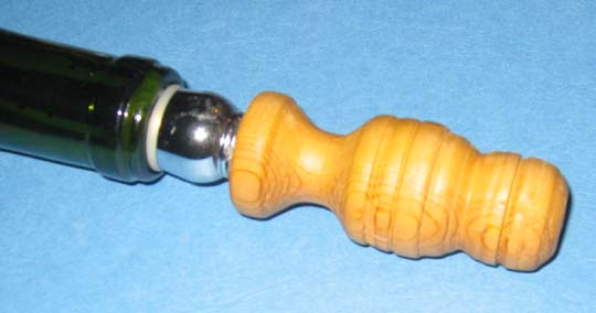 Bottle stopper w/metal