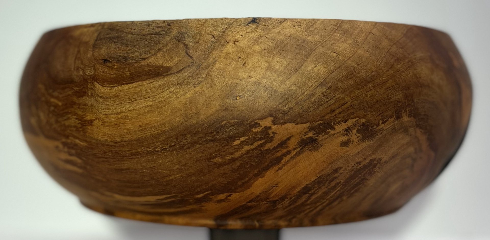 Bowl from a stump, w/ natural edge