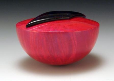 Box Elder Hemisphere with Glass - Side view