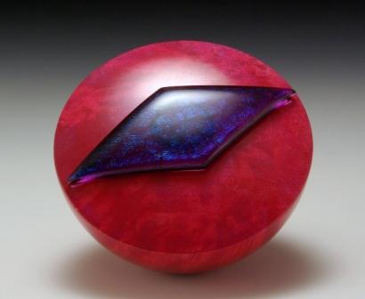 Box Elder Hemisphere with glass - top view