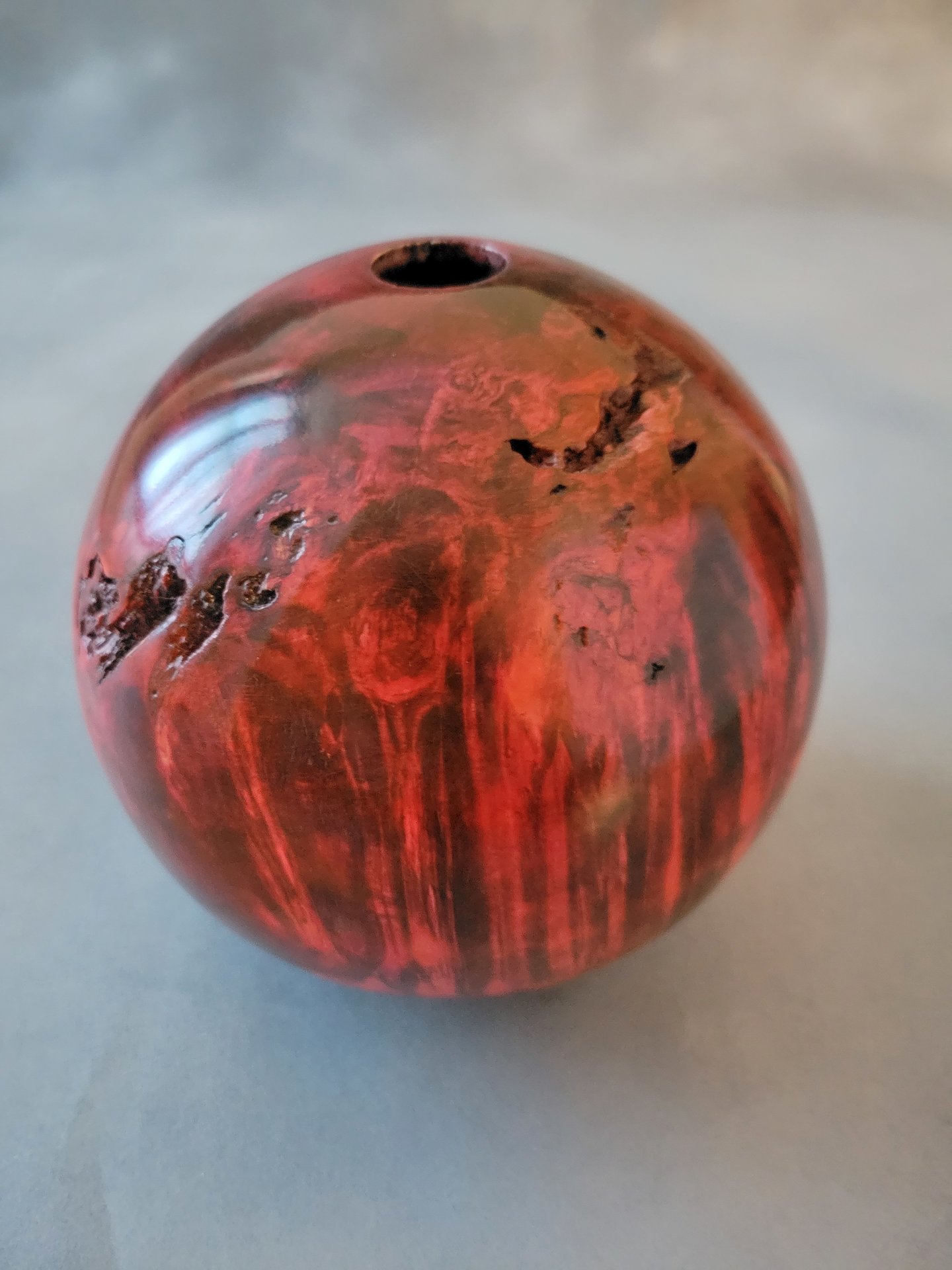 Boxelder Burl Hollow Form.