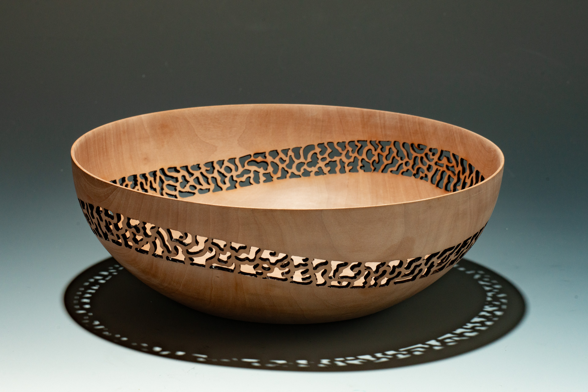 Bradford Pear pierced wave bowl