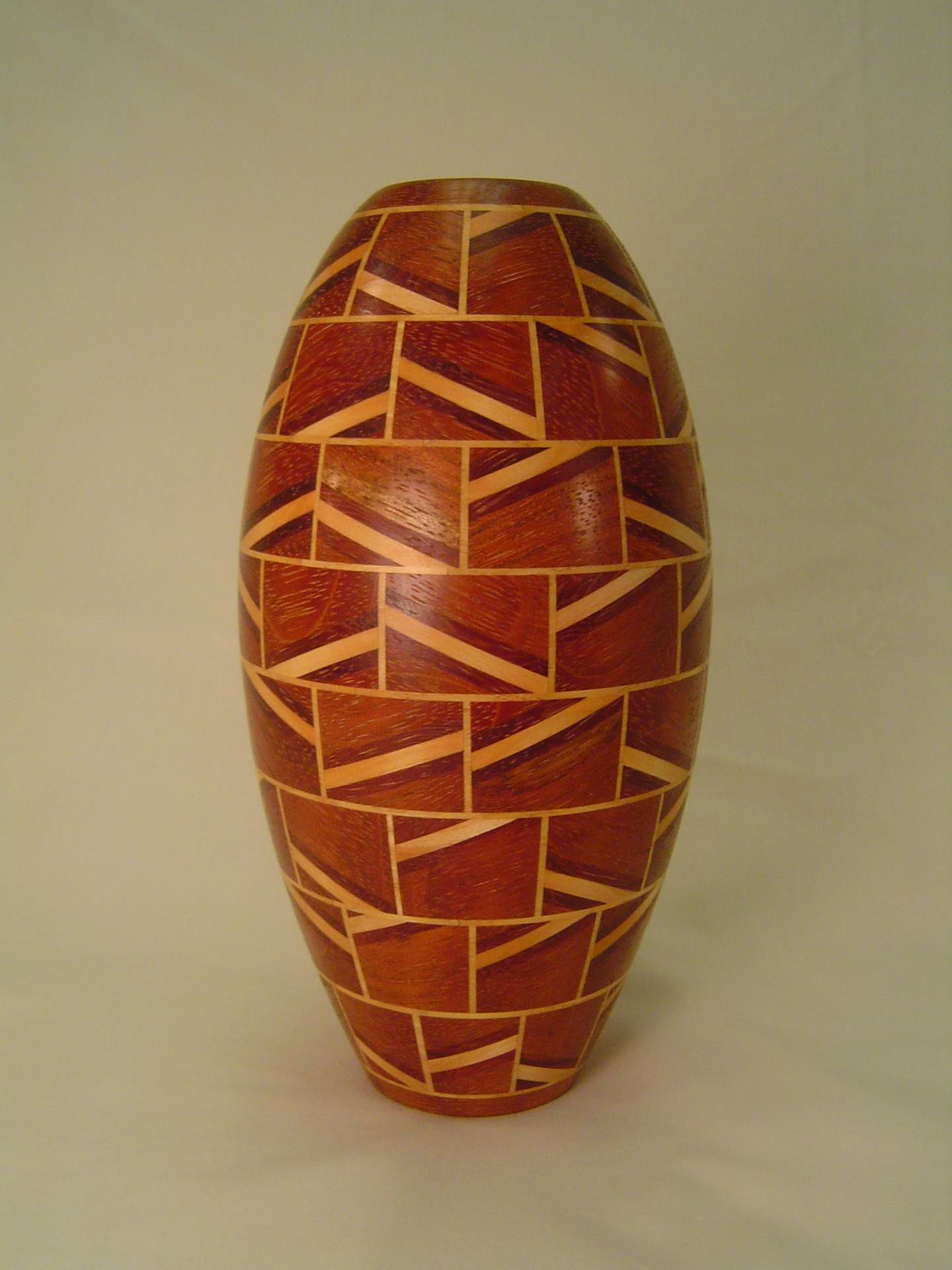 Brazilian cherry, padauk, maple and ash vase.