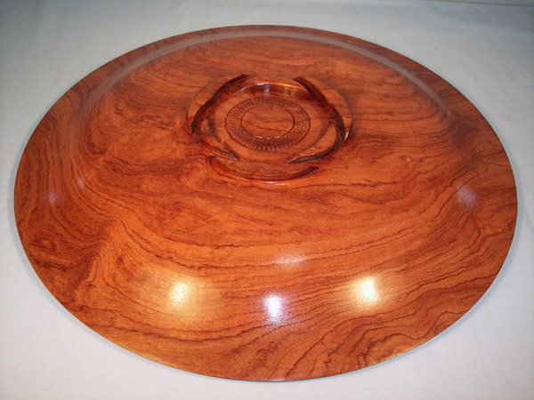 Bubinga Platter bottom