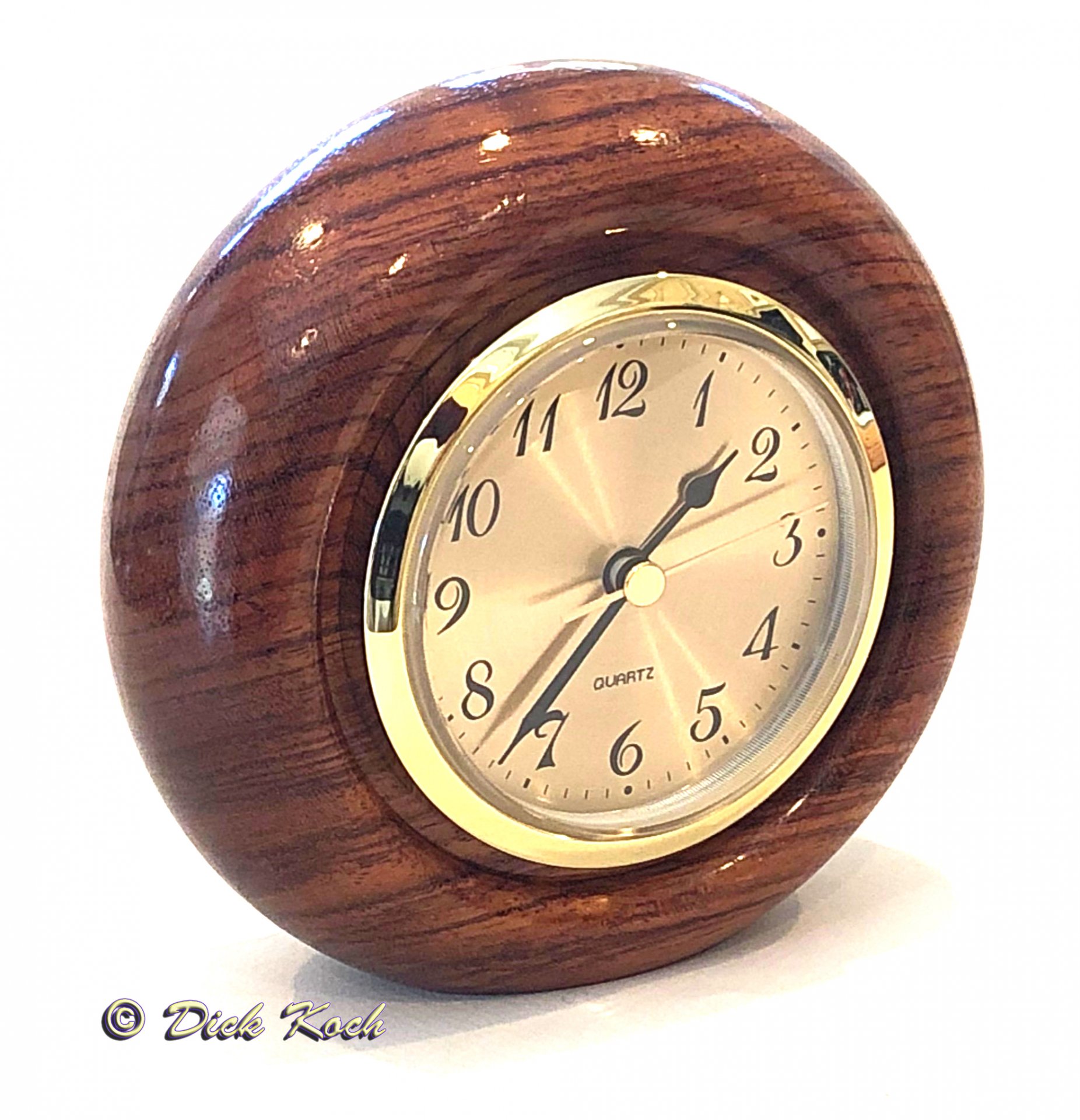 Bubinga Toroidal Clock
