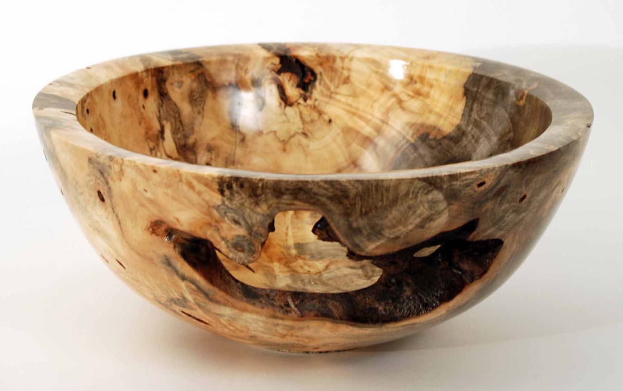Buckeye Burl Bowl#1220