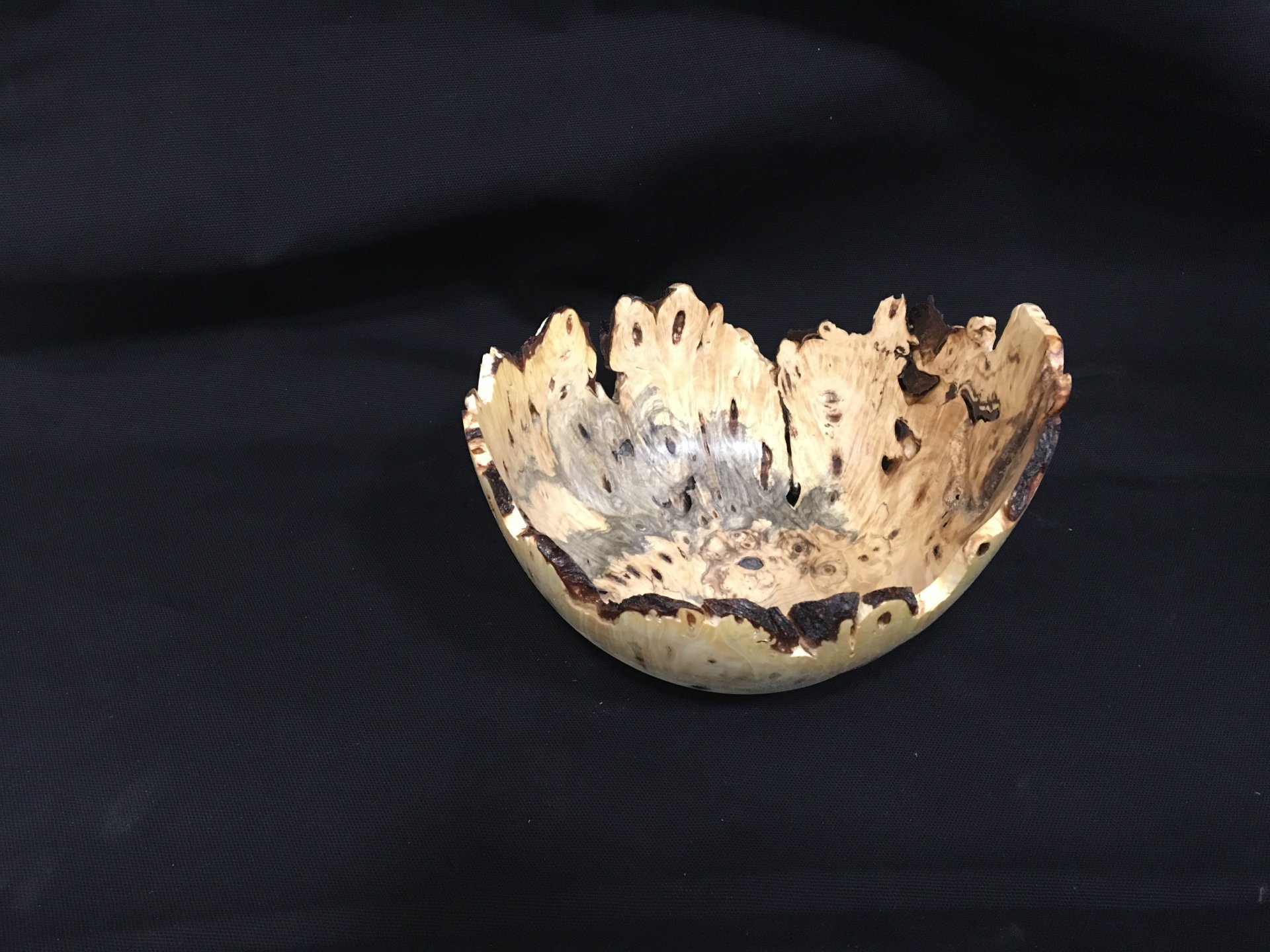 Buckeye burl bowl