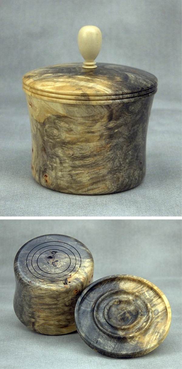 Buckeye Burl/Holly box - 398