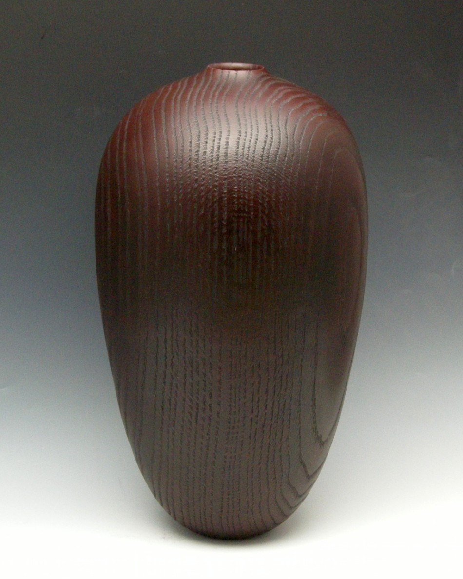 Burgundy Oak Vessel