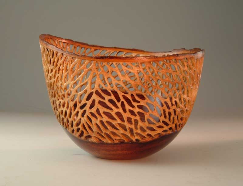 Carved Camphor Vessel