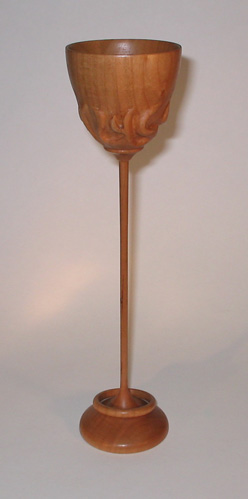 Carved Cherry Goblet