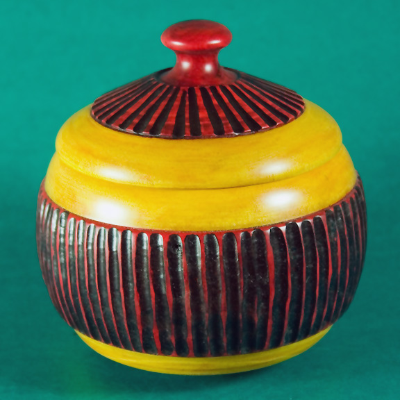 Carved Lidded Bowel