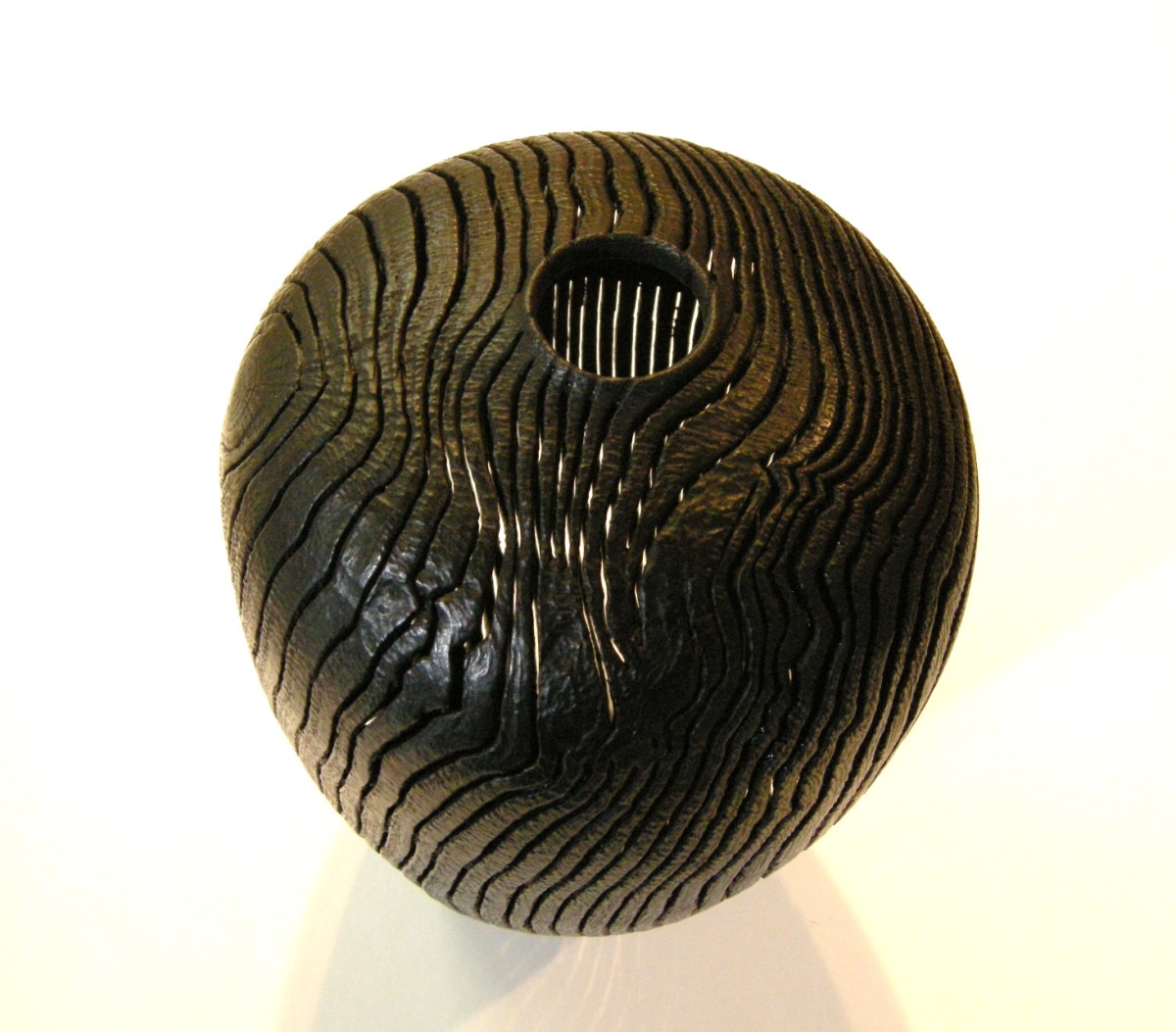 Carved Oak Vessel Detail