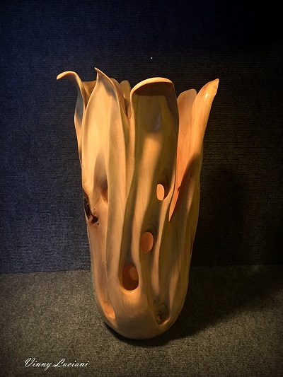 Carved Poplar Vase