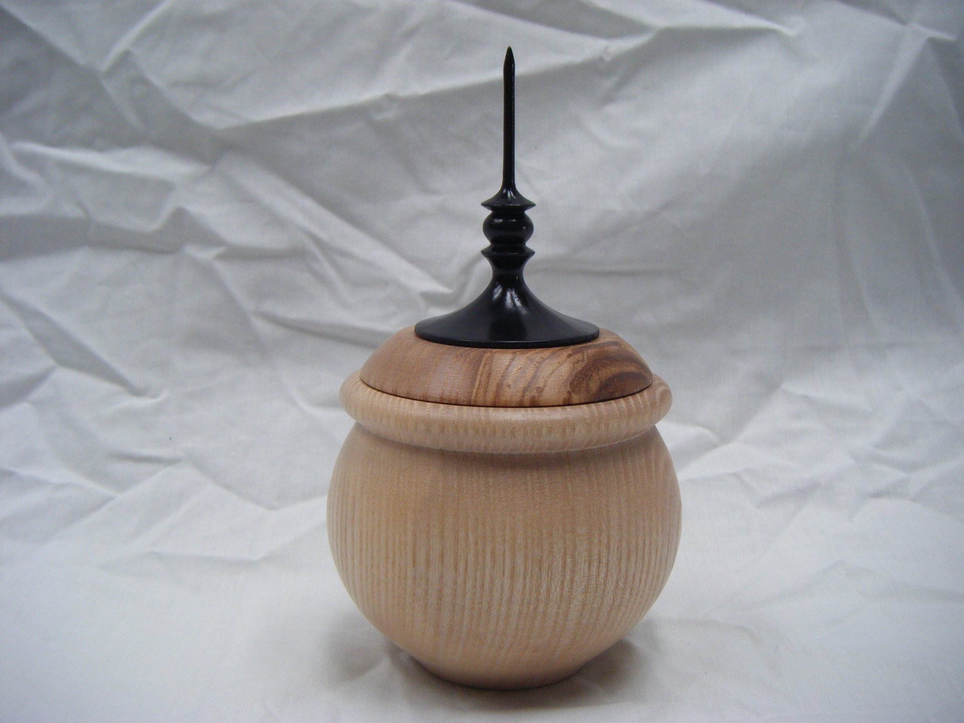 Cauldron Style Lidded Box With Finial