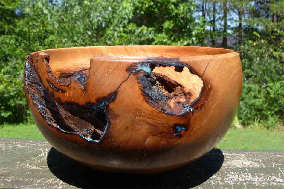 Cherry bowl w/ Turquoise