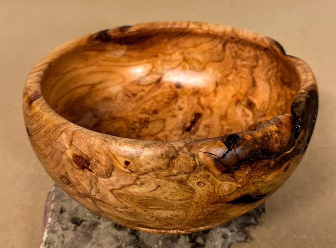 Cherry burl bowl.