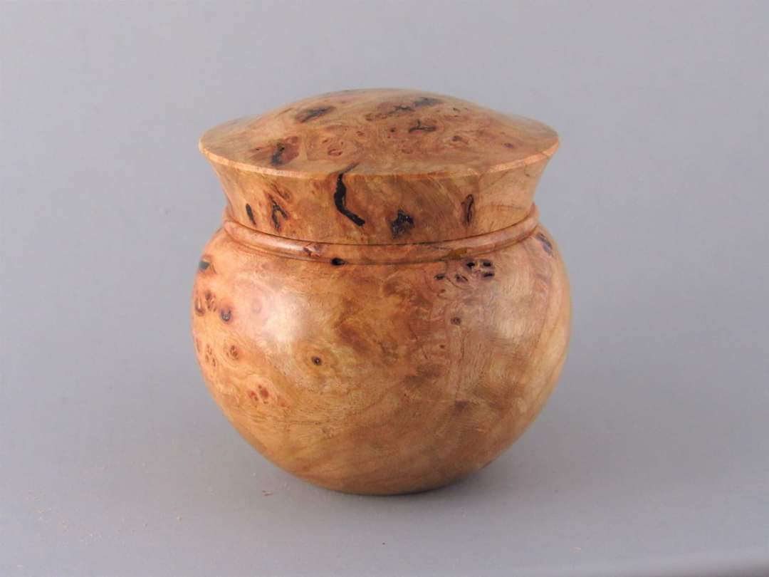 Cherry Burl lidded box