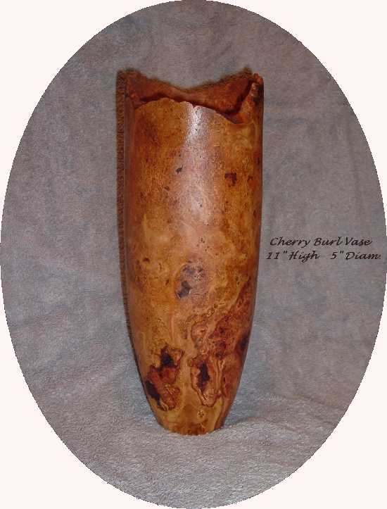 Cherry Burl Vase