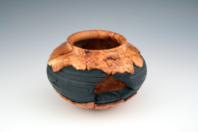 Cherry burl vessel