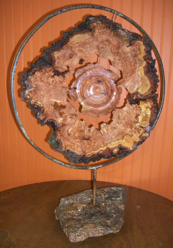 Cherry Burl with iron and Granit