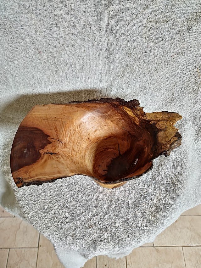 Cherry live edged vessel