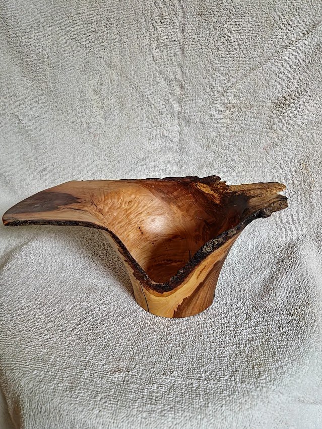 Cherry live edged vessel