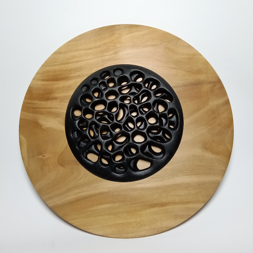 Cherry with carved inserts