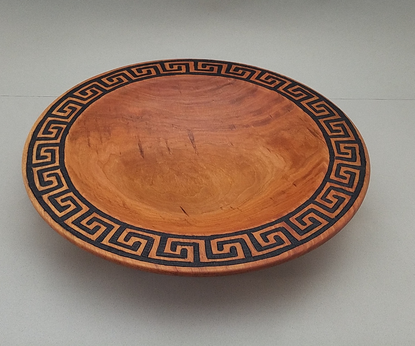 Cherry with Greek Key rim