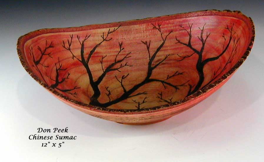 Chinese sumac natural edge bowl