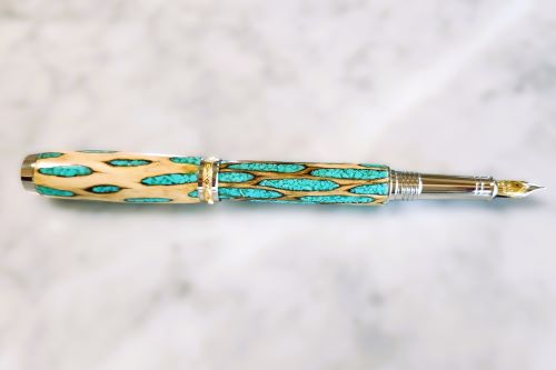 Cholla Cactus & Turquoise TruStone Fountain Pen