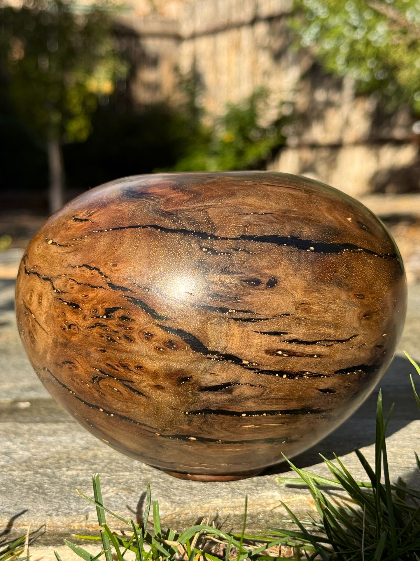 Claro Walnut and Epoxy Vessel