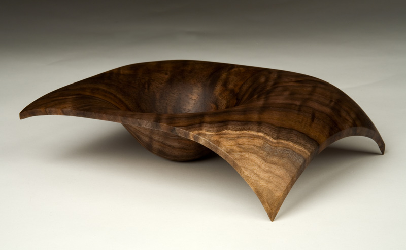 Claro Walnut Bi-Footed Bowl