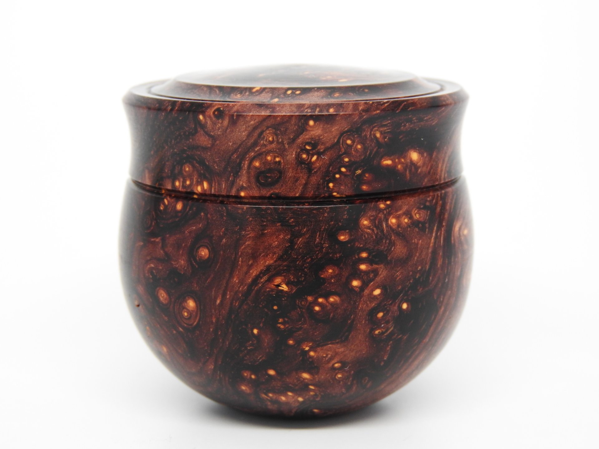 Cocobolo Burl Round Bottom Box
