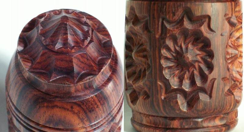 Cocobolo Ornamental Box Detail