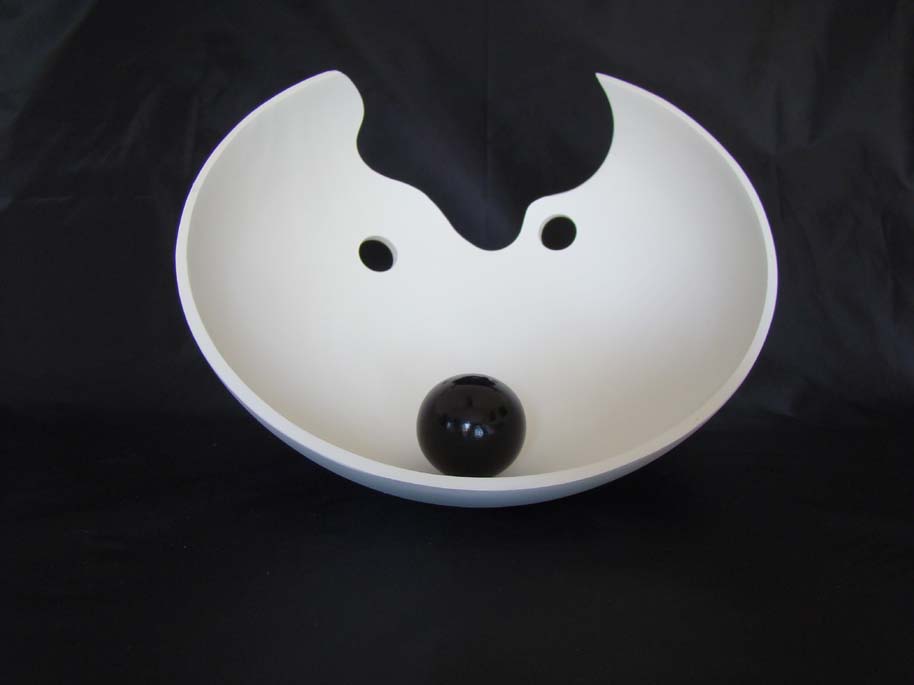 Contemporary carved bowl.