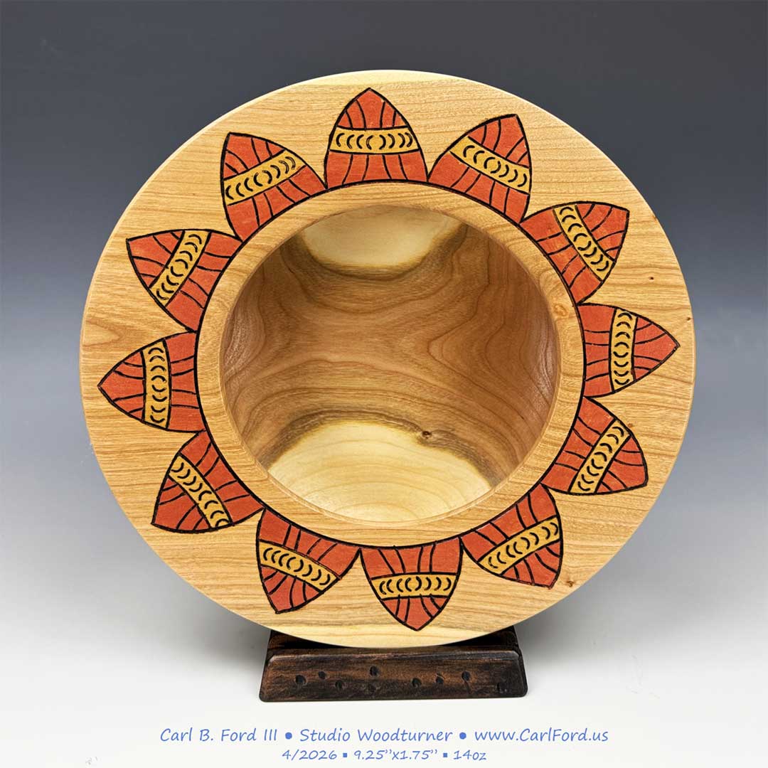 Copper & Gold Wide Rim Hollow Form Bowl