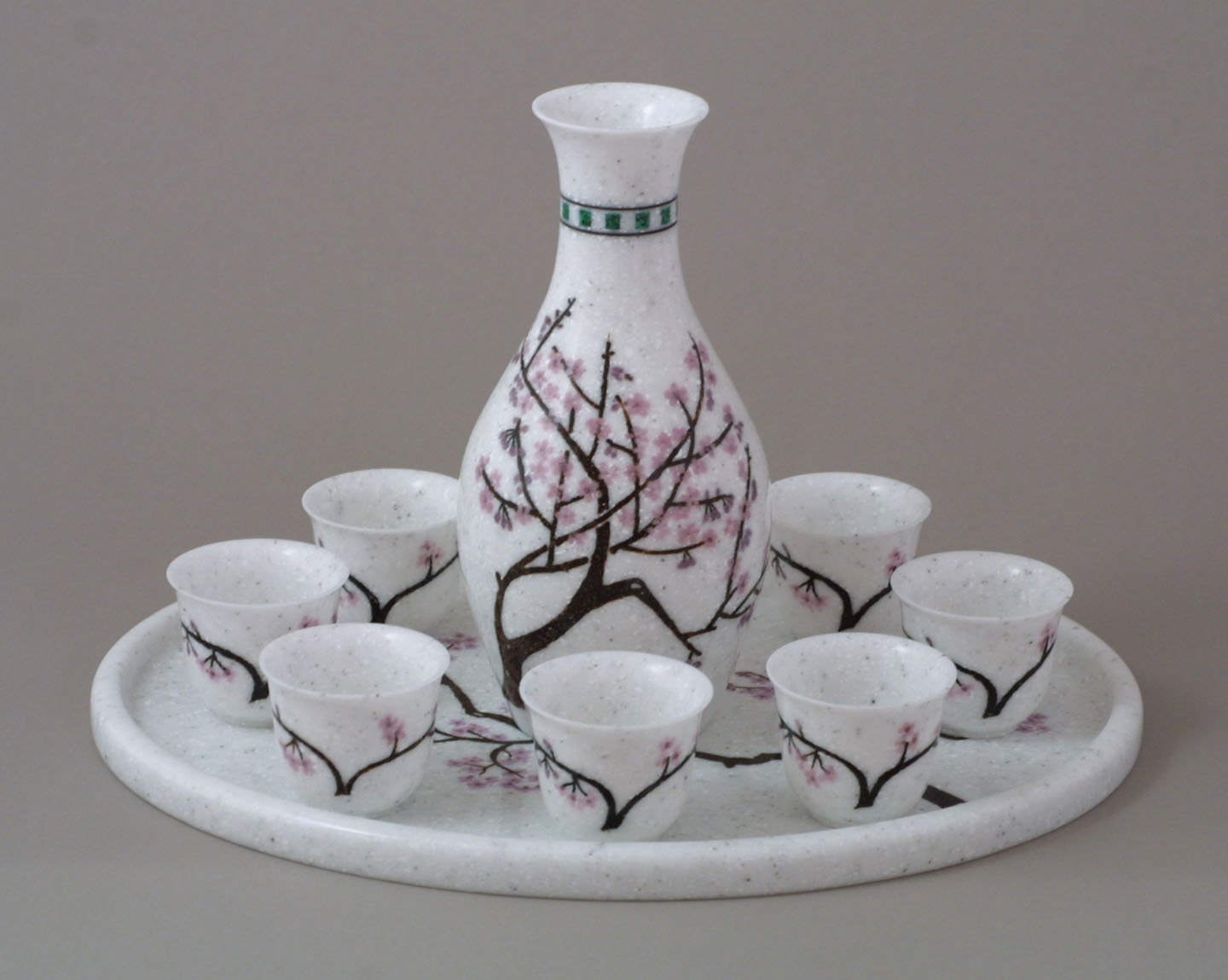 Corian Sake set with inlay