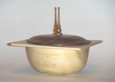 Cottonwood and Walnut Square Bowl