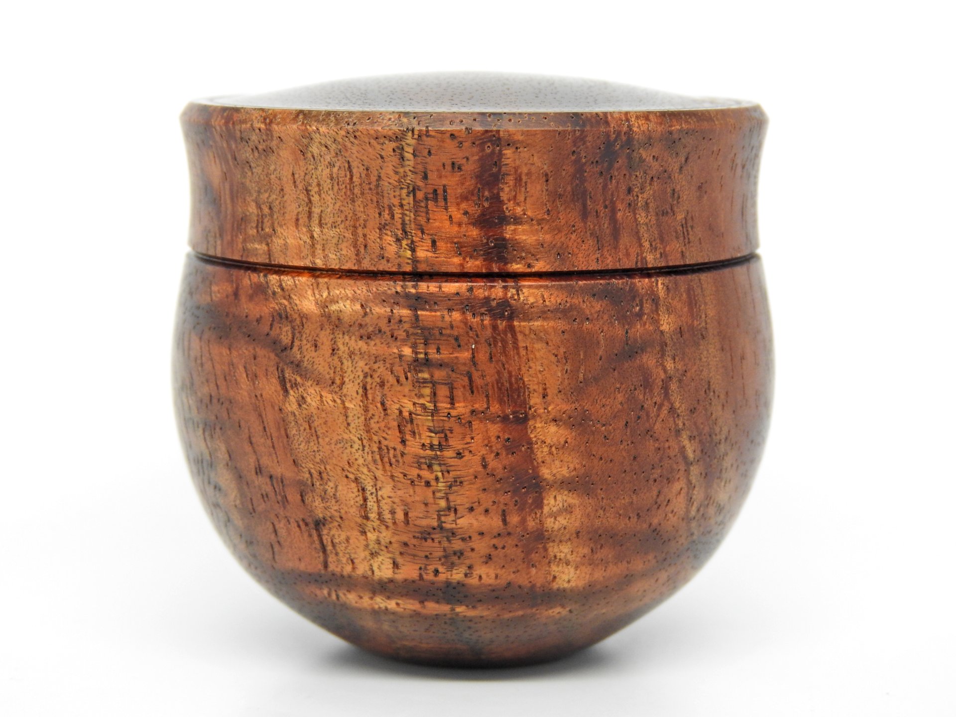 Curly Koa Round Bottom Box