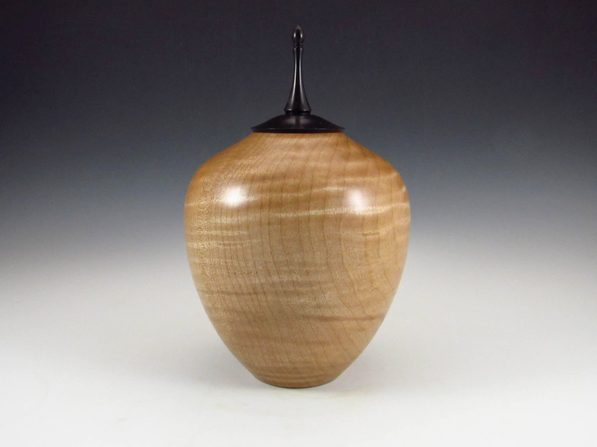 Curly Maple and African Blackwood pet urn