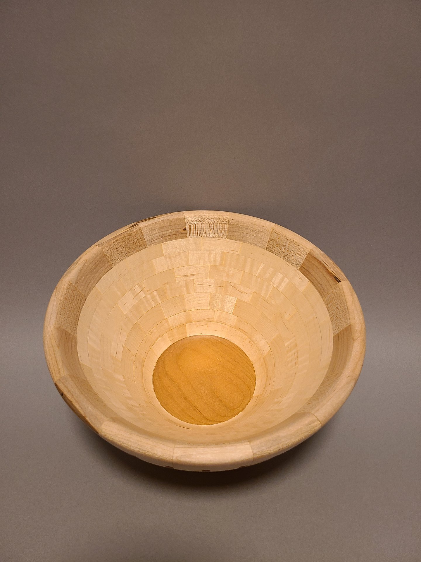 Curly Maple/Cherry Open Segmented Bowl