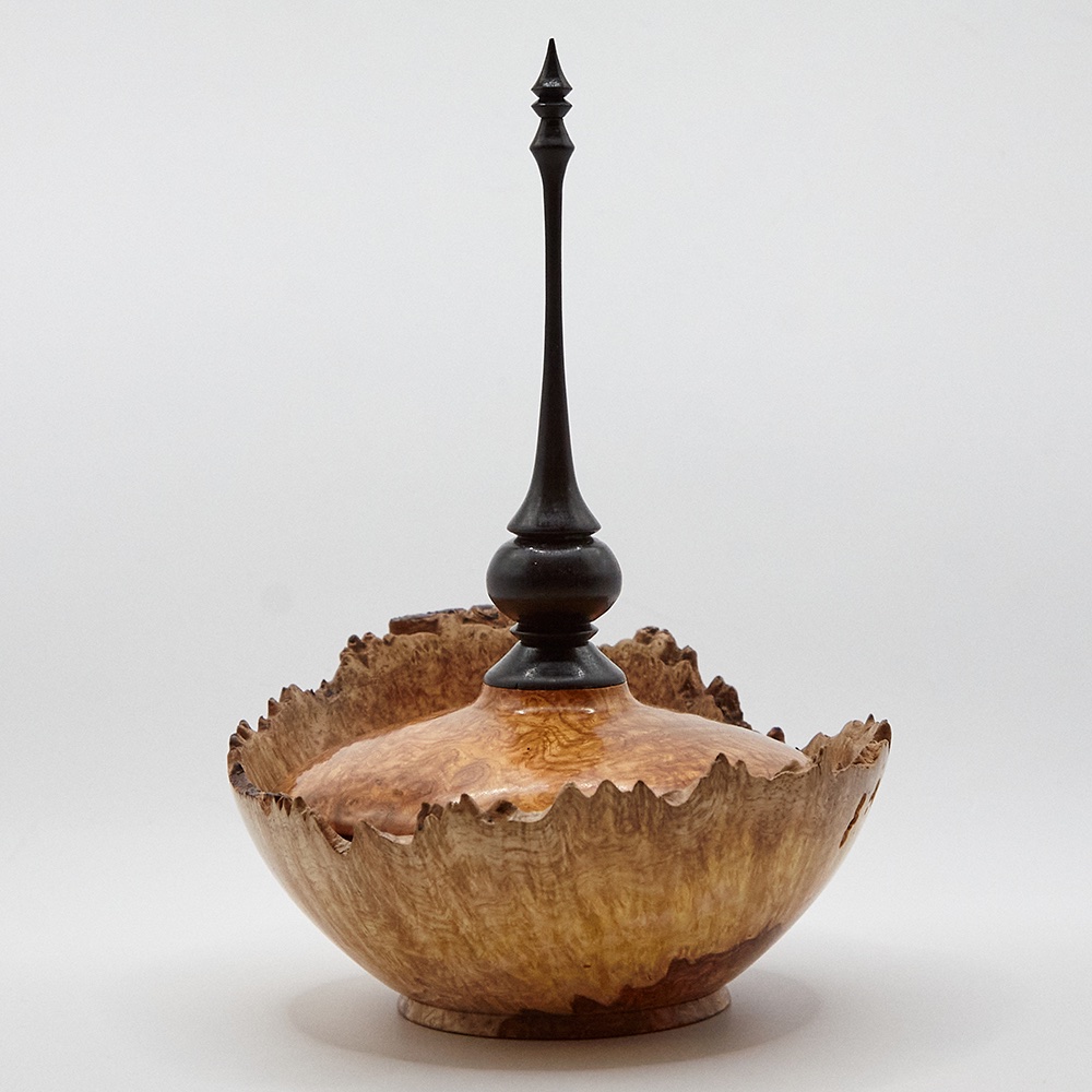 Decorative box with a natural edge