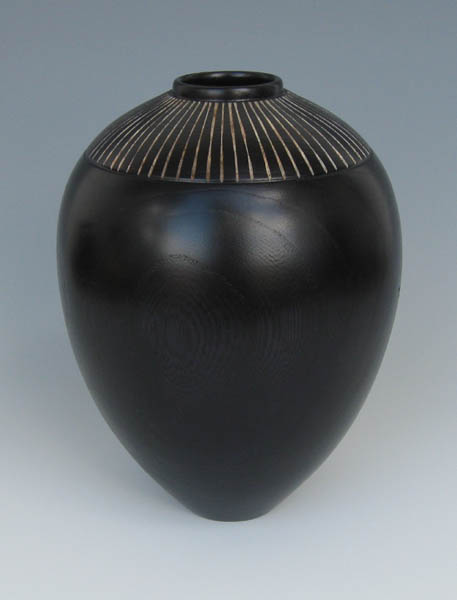Dyed and carved Hackberry Hollow Form
