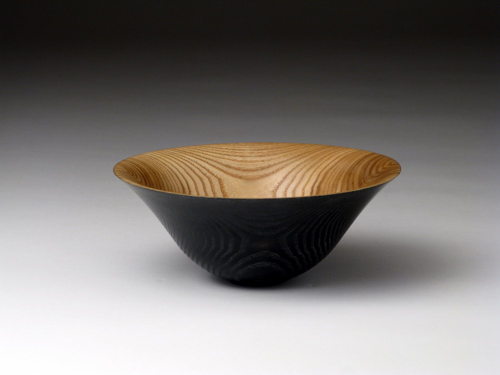 Dyed Black Ash Bowl