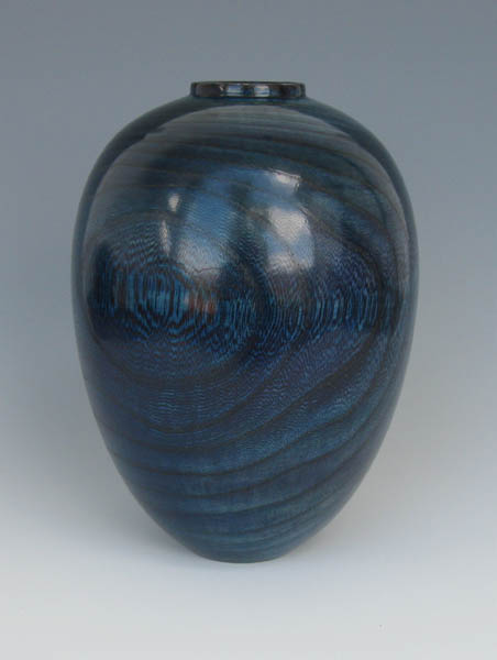 Dyed Blue Hackberry Hollow Form