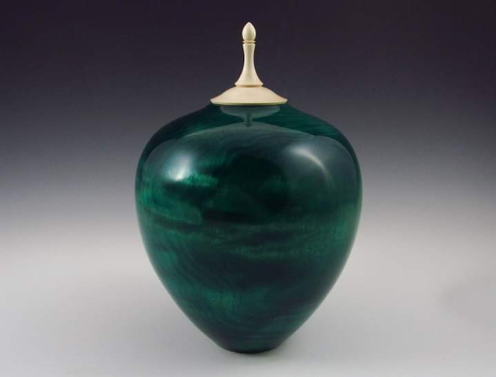 Dyed Maple and Holly Pet Urn
