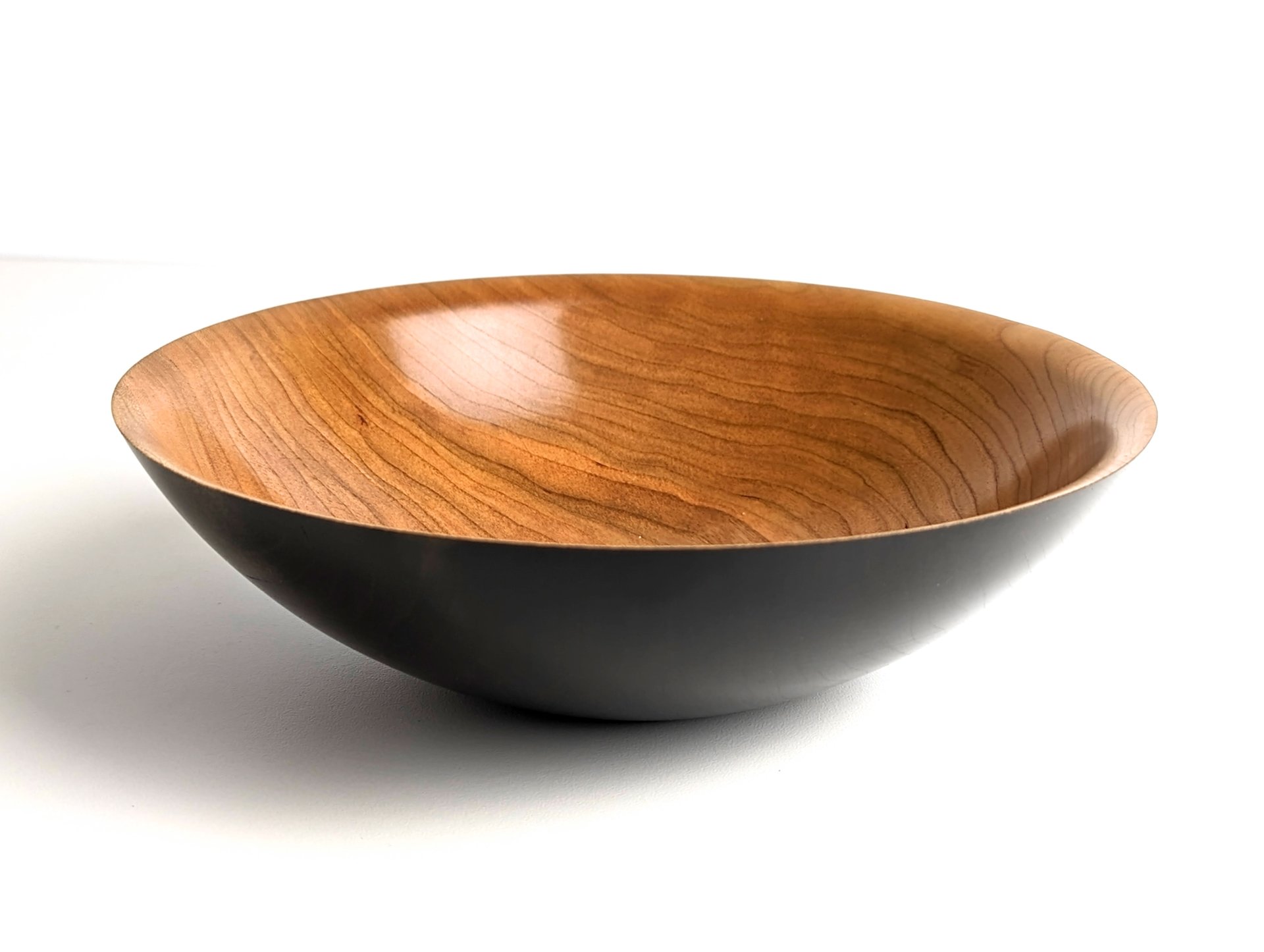 Ebonized black cherry bowl